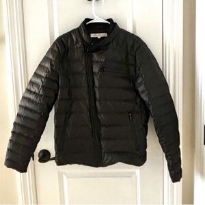 Kenneth Cole Black Duck Down Puffer Coat Heavier Warmth M Fast Ship